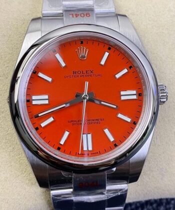 Watches Rolex Oyster Perpetual​ M124300-0007 Coral Red Dial