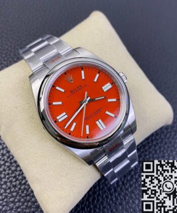Watches Rolex Oyster Perpetual​ M124300-0007 Coral Red Dial
