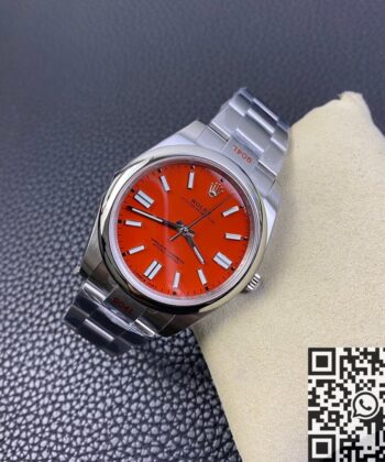 Watches Rolex Oyster Perpetual​ M124300-0007 Coral Red Dial