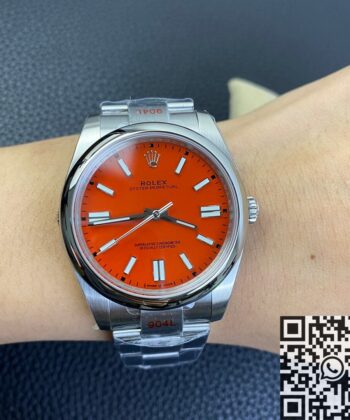 Watches Rolex Oyster Perpetual​ M124300-0007 Coral Red Dial