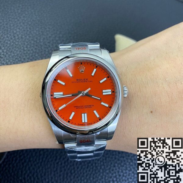 Watches Rolex Oyster Perpetual​ M124300-0007 Coral Red Dial