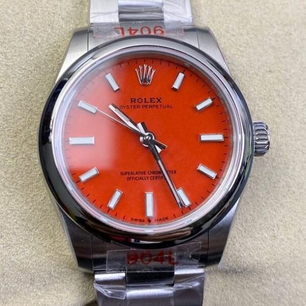 Rolex Lady Oyster Perpetual M277200-0008 Red Dial Size 31mm