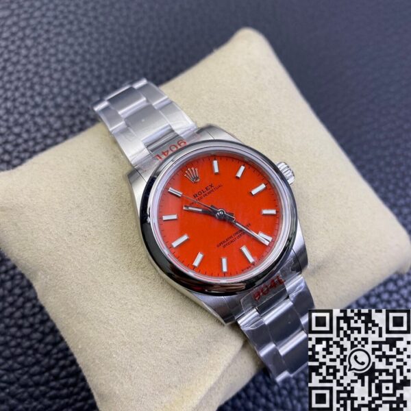 Rolex Lady Oyster Perpetual M277200-0008 Red Dial Size 31mm