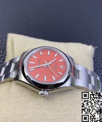 Rolex Lady Oyster Perpetual M277200-0008 Red Dial Size 31mm