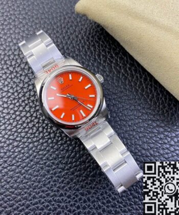 Rolex Lady Oyster Perpetual M277200-0008 Red Dial Size 31mm