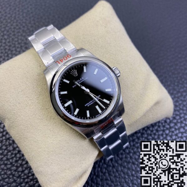 Rolex Ladies Oyster Perpetual​ M277200-0002 Black Dial 31mm