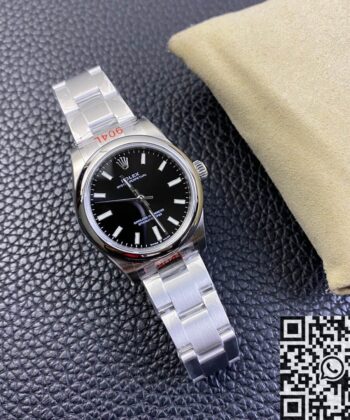 Rolex Ladies Oyster Perpetual​ M277200-0002 Black Dial 31mm