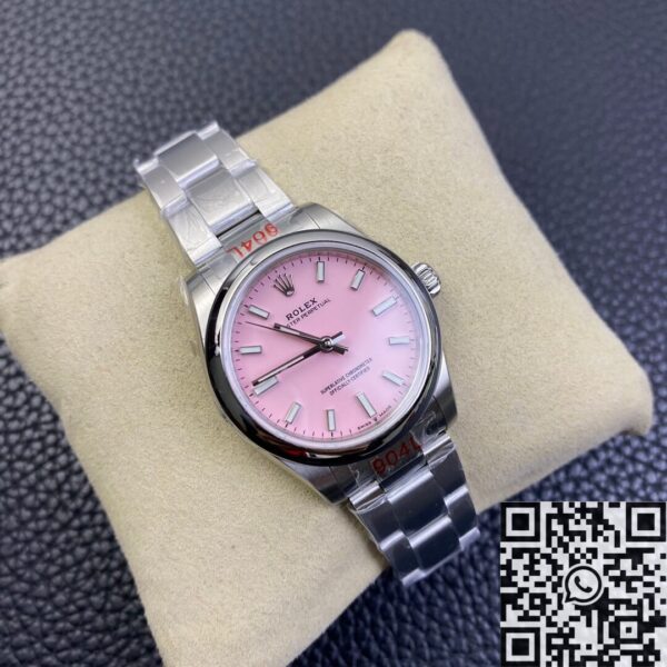 Shop Rolex Oyster Perpetual​ M277200-0009 Candy Pink Dial