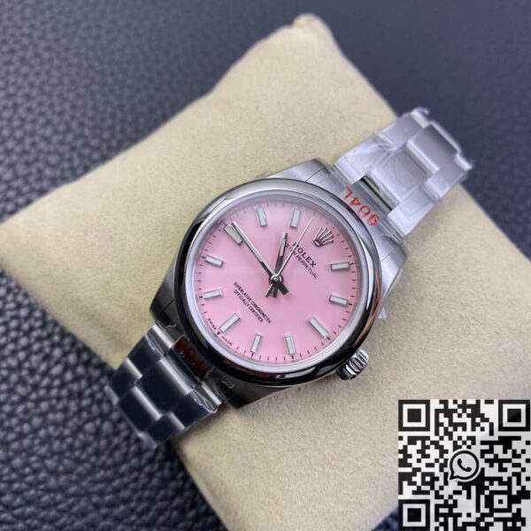 Shop Rolex Oyster Perpetual​ M277200-0009 Candy Pink Dial