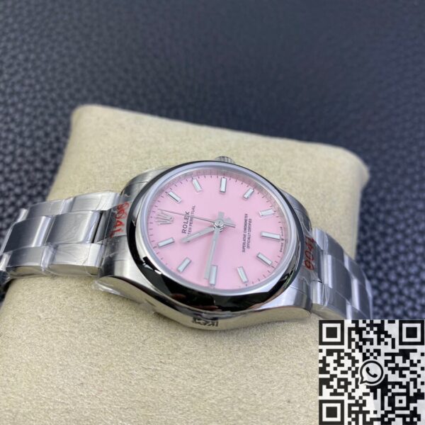 Shop Rolex Oyster Perpetual​ M277200-0009 Candy Pink Dial