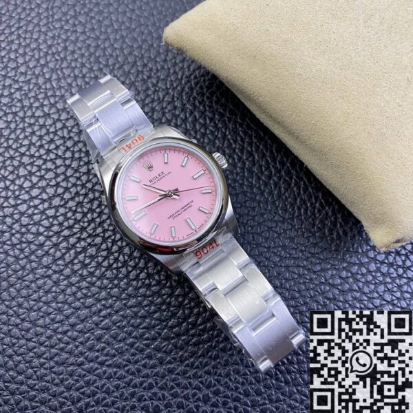 Shop Rolex Oyster Perpetual​ M277200-0009 Candy Pink Dial