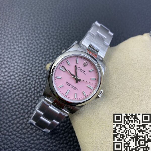Shop Rolex Oyster Perpetual​ M277200-0009 Candy Pink Dial