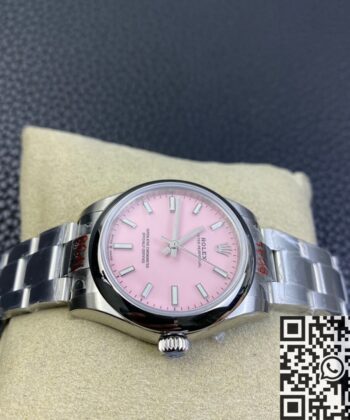 Shop Rolex Oyster Perpetual​ M277200-0009 Candy Pink Dial