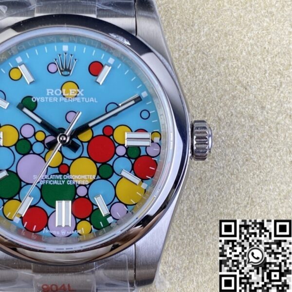 Watch Rolex Oyster Perpetual​ M126000-0009 Turquoise Blue Dial