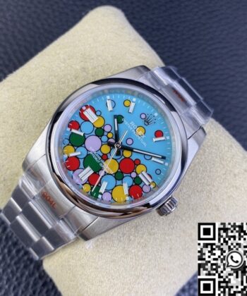 Watch Rolex Oyster Perpetual​ M126000-0009 Turquoise Blue Dial