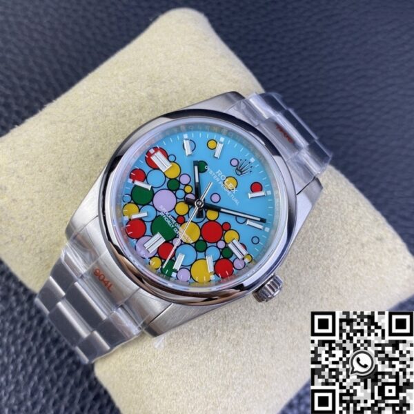 Watch Rolex Oyster Perpetual​ M126000-0009 Turquoise Blue Dial
