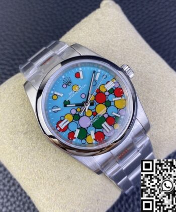 Watch Rolex Oyster Perpetual​ M126000-0009 Turquoise Blue Dial