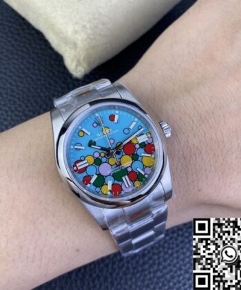 Watch Rolex Oyster Perpetual​ M126000-0009 Turquoise Blue Dial