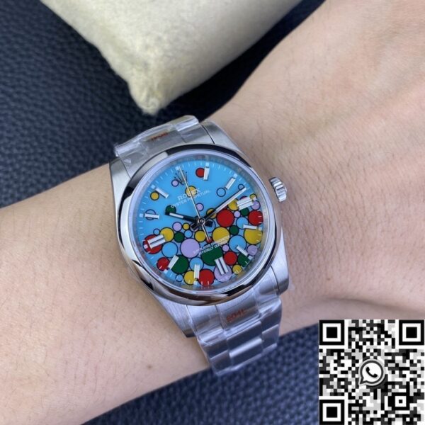 Watch Rolex Oyster Perpetual​ M126000-0009 Turquoise Blue Dial