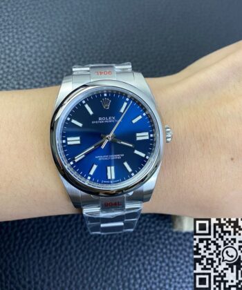 Blue Oyster Perpetual Rolex​ M124300-0003 Blue Dial Size 41mm