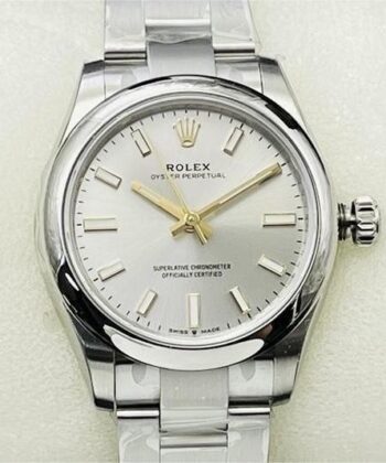 Oyster Perpetual 36MM Watches Rolex M126000-0001 Silver Dial