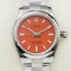 EW Replica Oyster Perpetual Rolex M126000-0007 Coral Red Dial