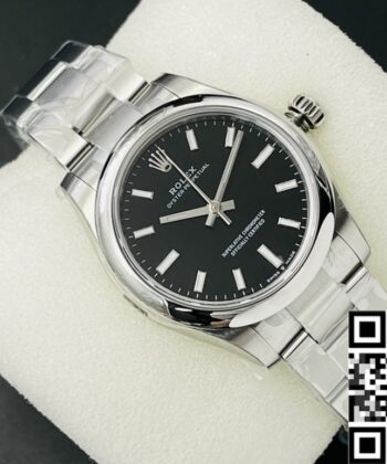 Rolex Oyster Perpetual Copy M126000-0002 Black Dial Size 36mm