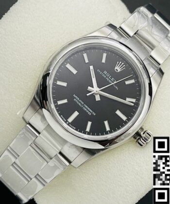 Rolex Oyster Perpetual Copy M126000-0002 Black Dial Size 36mm