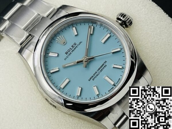 Oyster Perpetual Watch Replica Rolex M126000-0006 Tiffany Blue