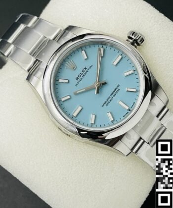 Oyster Perpetual Watch Replica Rolex M126000-0006 Tiffany Blue