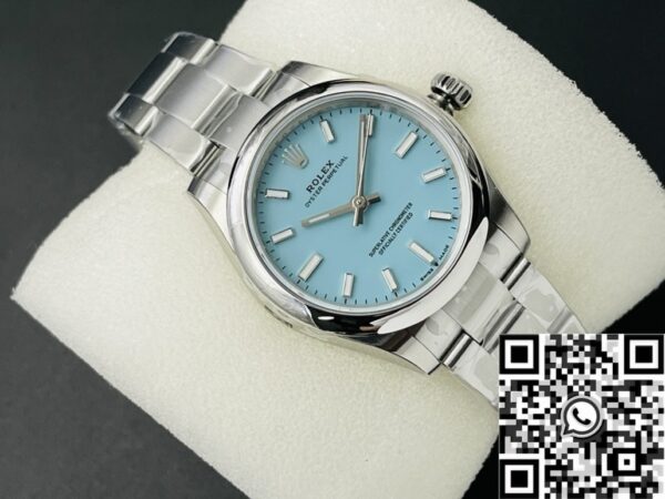 Oyster Perpetual Watch Replica Rolex M126000-0006 Tiffany Blue