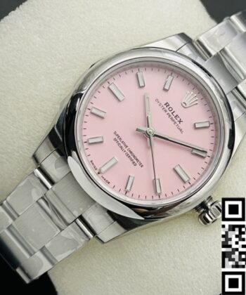 Oyster Perpetual Fake Watch Rolex M126000-0008 Pink 36mm