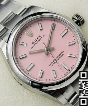Oyster Perpetual Fake Watch Rolex M126000-0008 Pink 36mm