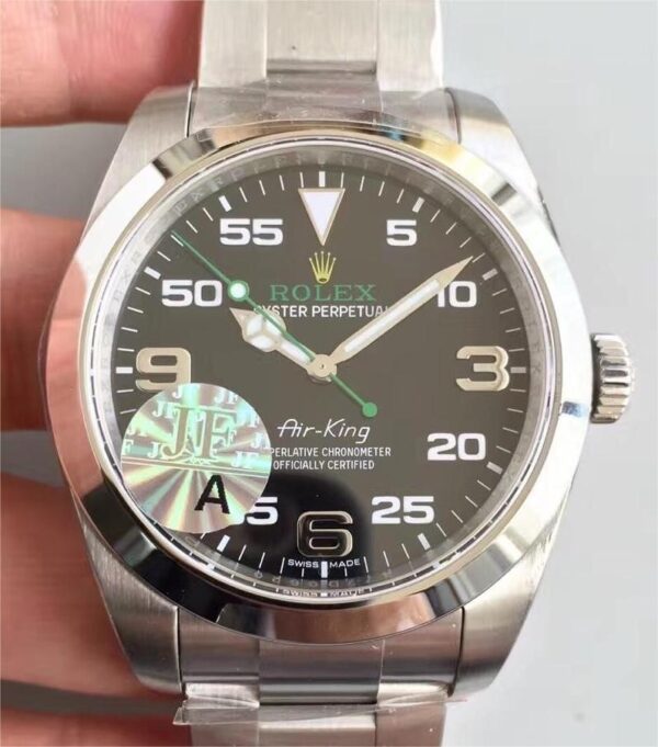 JF Factory Air-King Rolex M116900-0001 Black Dial Watch