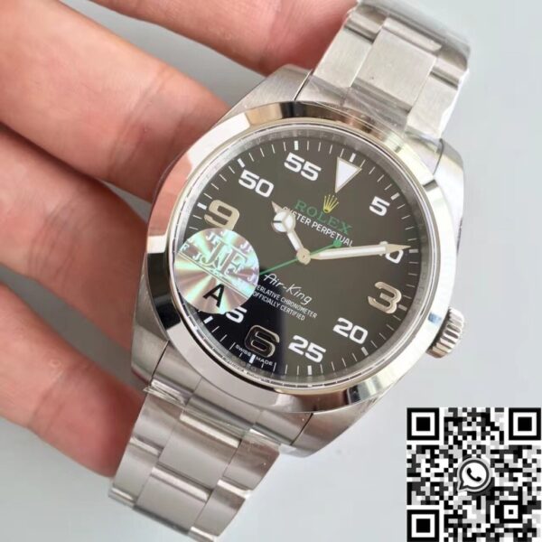 JF Factory Air-King Rolex M116900-0001 Black Dial Watch