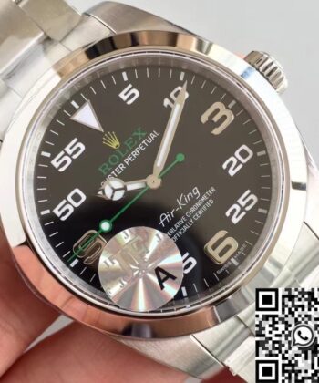 JF Factory Air-King Rolex M116900-0001 Black Dial Watch
