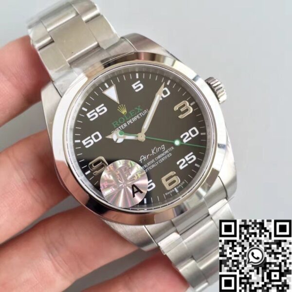 JF Factory Air-King Rolex M116900-0001 Black Dial Watch