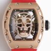 EUR Factory Richard Mille RM052 Rose Gold Case Red Rubber