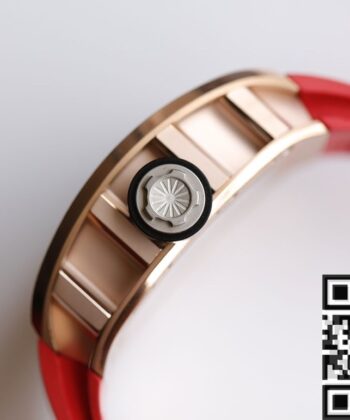 EUR Factory Richard Mille RM052 Rose Gold Case Red Rubber