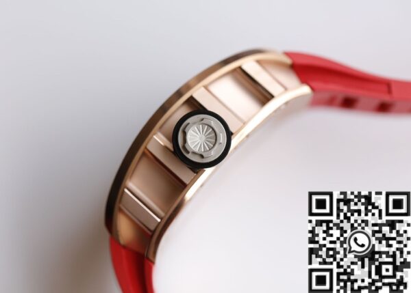 EUR Factory Richard Mille RM052 Rose Gold Case Red Rubber