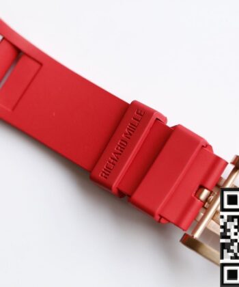 EUR Factory Richard Mille RM052 Rose Gold Case Red Rubber