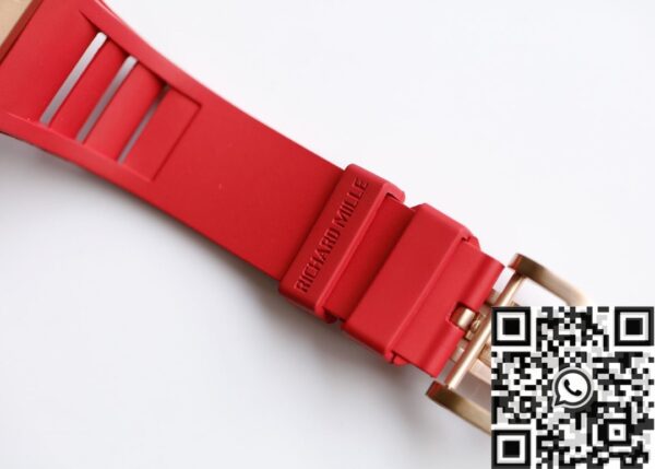 EUR Factory Richard Mille RM052 Rose Gold Case Red Rubber