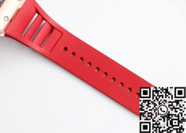 EUR Factory Richard Mille RM052 Rose Gold Case Red Rubber