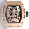 Richard Mille RM052 Watch Rose Gold Case White Rubber Strap
