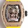 EUR Factory RM052 Richard Mille Rose Gold Case Yellow Rubber