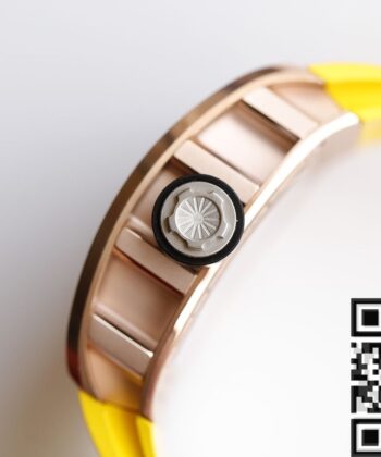 EUR Factory RM052 Richard Mille Rose Gold Case Yellow Rubber