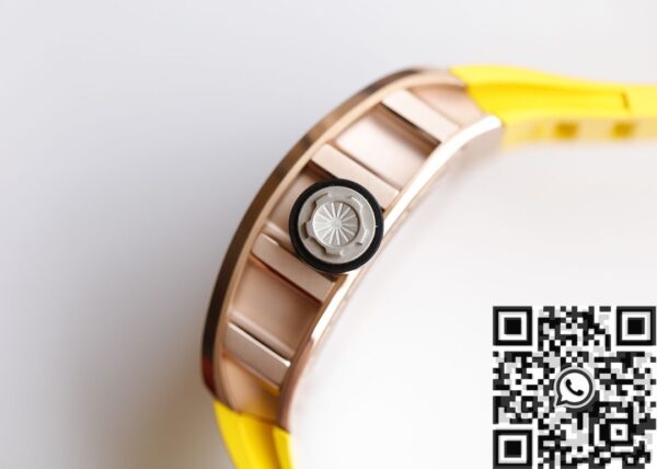 EUR Factory RM052 Richard Mille Rose Gold Case Yellow Rubber