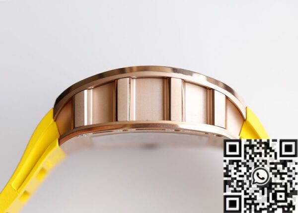 EUR Factory RM052 Richard Mille Rose Gold Case Yellow Rubber