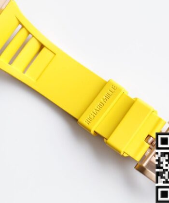 EUR Factory RM052 Richard Mille Rose Gold Case Yellow Rubber