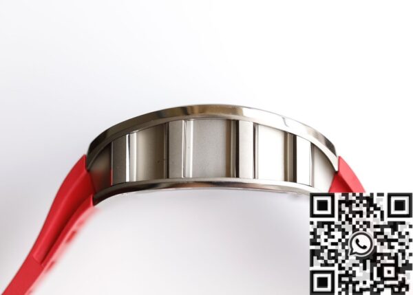 RM Richard Mille RM052 Diamond Skull Red Rubber Strap Watch